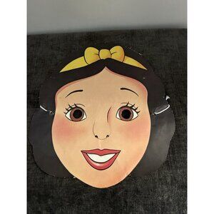 Vintage 1985 Cardboard Halloween Mask Disney Snow White
